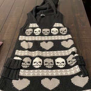 Sleeveless sweater dress